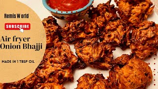 Air Fryer Onion Bhaji  Onion Fritters  Onion Pakora  Air Fryer February 2022 [upl. by Tehc]