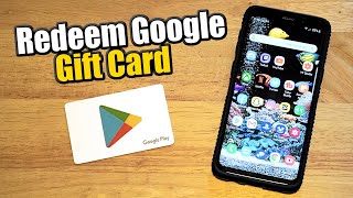 How to REDEEM Google Play Gift Card on Android Phone or Tablet Easy Method [upl. by Allehc]