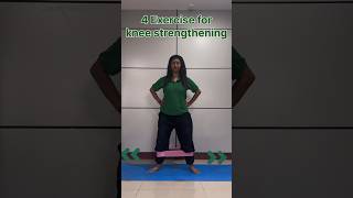 4 exercises for strengthening the knee Arogya physiotips kneepain kneeexercises [upl. by Syst]