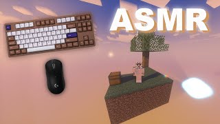 ASMR Gaming Minecraft Skyblock Keyboard Sounds amp Whispering [upl. by Liartnod]