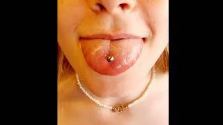 The Piercings Tongue Piercing by Ferry wwwthepiercingseu  Instathepierc [upl. by Ekram]