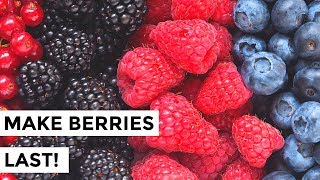 How to Keep Berries Fresher Longer  How to Wash Berries so They Last [upl. by Innek]