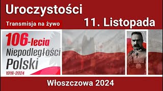 Uroczystości 11 Listopada 2024  Włoszczowa [upl. by Tessi]