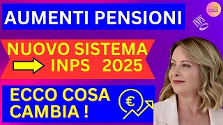 🚀 Pensioni 2025 Aumenti e Rivalutazione 100 Confermate ✅per fasce [upl. by Nwahsyd]