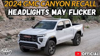 Flickering Headlights Prompt 2024 GMC Canyon Recall  2024 gmc canyon elevation and at4 [upl. by Burley]