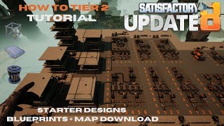 Satisfactory Update 8 Starter Base Guide 2  Reinforced Plates Rotors and Modular Frames [upl. by Aitetel]