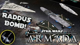 SW Armada  Raddus Bomb against Lazy 12422 [upl. by Selrahc]