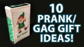 10 TOP LAST MINUTE Holiday Gag Gifts DIY Stocking Stuffers [upl. by Nylrats371]