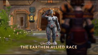 Earthen Allied Race Starting Experience  War Within Alpha [upl. by Enelyahs]