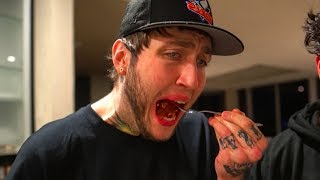 Eating The Worlds Hottest Wings Challenge [upl. by Xavler120]