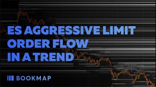 ES Aggressive Limit Order Flow in a Trend [upl. by Christmann]