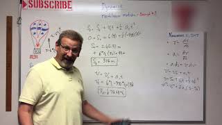 Dynamics  Lesson 4 Rectilinear Constant Acceleration Example 3 [upl. by Faubert]