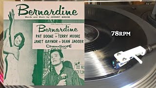 Pat Boone  Bernardine 1957 London Records  HLD8445 Shellac 10quot 78 RPM [upl. by Lennahs]