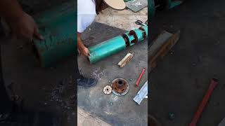 Waste Submersible Pump Motor Dismantling For Copper submersiblepump motor disassemble pump [upl. by Danieu]