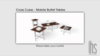 Lightweight Cross Cube Mobile Buffet Tables by IHS [upl. by Angelica]