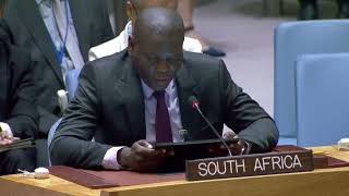 Statement by Minister Ronald Lamola at the UN Security Council Meeting [upl. by Yhtimit]