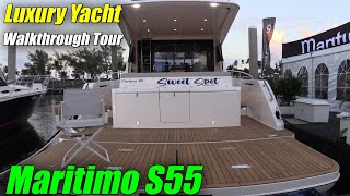 Build in Australia  2023 Maritimo S55 Luxury Yacht [upl. by Gayl838]