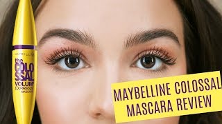 Maybelline Colossal Mascara Review  Demo [upl. by Yuille]