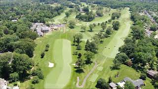 Drone flight over the Tavistock Country Club from Haddonfield NJ [upl. by Young]