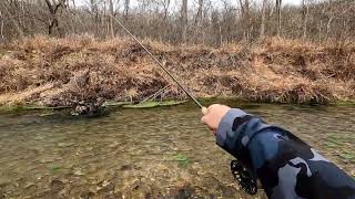 Tight Line Nymphing for Wild Rainbow Trout in Missouri [upl. by Rayford]