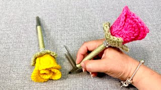 LAPICEROS DECORADOS A CROCHET [upl. by Rrats875]