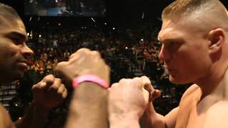 UFC 141 WeighIn LesnarOvereem Highlight [upl. by Anirtap938]