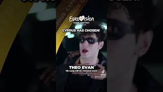 Theo Evan will represent Cyprus 🇨🇾 at Eurovision 2025 eurovision [upl. by Nnylyram]