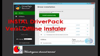 Cara Instal Driverpack Offline Instaler [upl. by Annaitsirk]