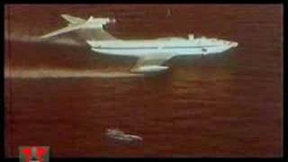 Ekranoplan KM Caspian Sea Monster seaplane Russian [upl. by Goldshlag]