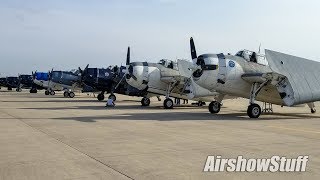 Extended Cut TBM Avenger Mass Flight  TBM Gathering 2018 [upl. by Navada934]