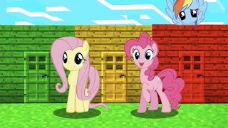 My Little Pony CHOOSE SECRET DOORS In Minecraft [upl. by Pansir]