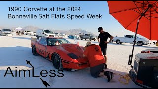 Ted Higginbottoms 1990 Corvette at the 2024 Bonneville Salt Flats Speed Week [upl. by Gleich884]