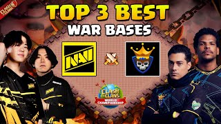 NAVI vs Clash Champs  Top 3 TH16 War Bases w Link amp Replay  Clash of Clans [upl. by Curson913]