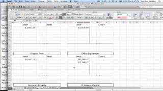 Intermediate Journal Entries TAccounts and Trial Balance Demonstration Part 1 [upl. by Chuah]