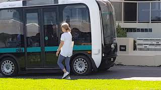 Driverless Bus in Glenelg Adelaide [upl. by Ateuqal662]