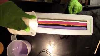 Making of Anjou pear drop swirl shimmy with DNA Helix soap [upl. by Merwin]