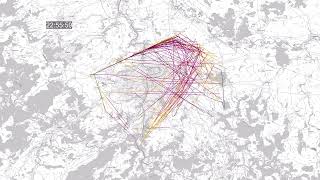 Flights over Prague 3112024 lines [upl. by Gnart]