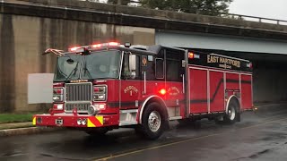 East Hartford Fire Department Rescue 1 responding with Horn [upl. by Nariko52]