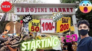 Sarojini Nagar Market  latest Boys Winter Collection 2023🔥 Cheapest Market in Delhi [upl. by Aihsem710]