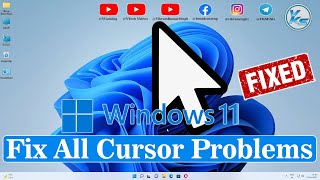 How to Fix Cursor Problem Windows 11  Cursor Freezes Cursor Hangs Cursor Disappears Cursor Jumps [upl. by Bow]