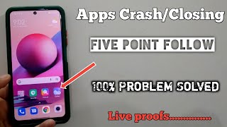 apps auto back amp crashing problem fix any android  apps automatically closing  keep stopping [upl. by Dygal]