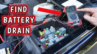 DEAD BATTERY  How to FIND a Parasitic Battery DRAIN Using Multimeter [upl. by Illa110]