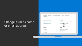 How to change a user’s name or email address in Microsoft 365 Business Premium [upl. by Ligetti]