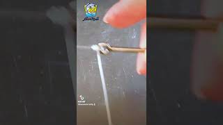 Trilene Knot Technique Attaching a 40lb Mono Leader to a Hook shorts diy fishing [upl. by Dalli]