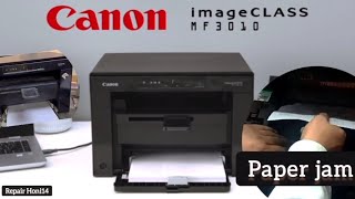 Canon MF3010 printers Problem Paper jam problem  Half Paper jam line prob [upl. by Flemming142]