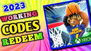 All Secret Dunking Simulator Codes 2023  Codes for Dunking Simulator 2023  Roblox Code [upl. by Jacinthe]