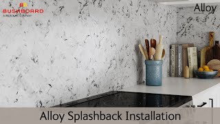 Installing an Alloy Splashback [upl. by Oicnedif]