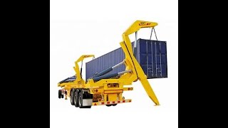 Container Side Loader  Lifter Trailer Skeleton Container Semi Trailer Container SemiTrailer [upl. by Adnara]