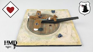 Messerschmitt Bf 109G2 Luftwaffe JG 77 quotHerz Assquot Diorama Dragon Models 172 Diecast Model [upl. by Pinter]