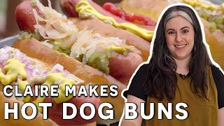 Homemade Hot Dog Buns with Claire Saffitz  Dessert Person [upl. by Oilime]